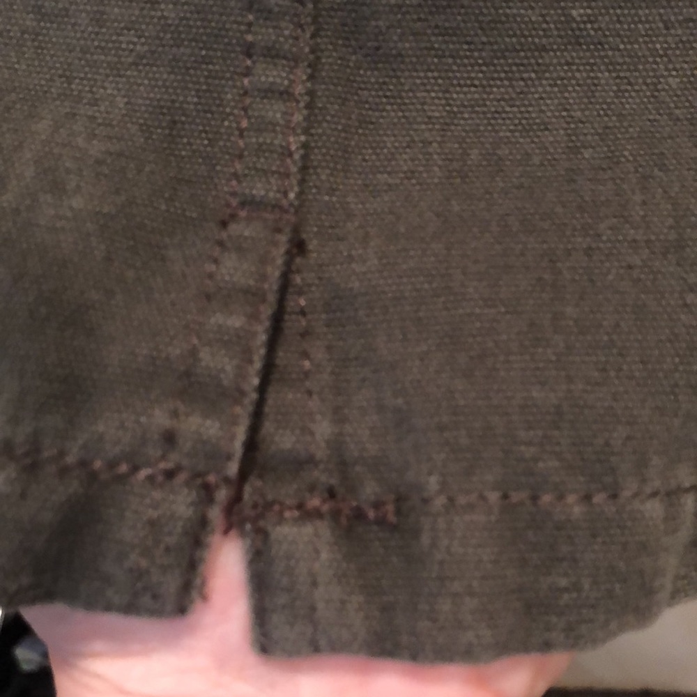 GAP Men’s army green winter weight 100% cotton shirt/shacket. Size XL - Picture 6 of 6